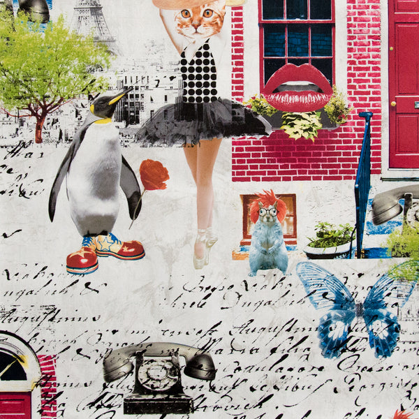 Fantasy Wallpaper ballerina Eiffel Tower surreal dream